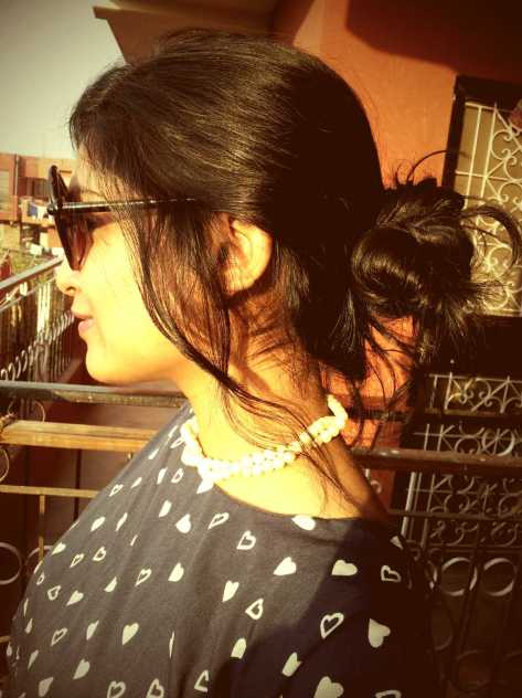 Thats my hair do...messy and practically very messy bun